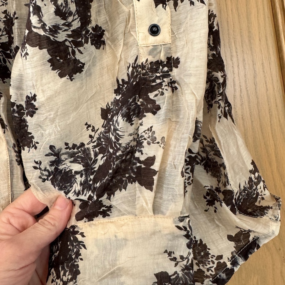 NWT Coldwater Creek Extended Size Tonal Printed Shirt / Snap Close / 18 - Picture 7 of 14